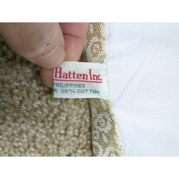 House of Hatten Appliquéd Satin Angels Christmas Tree‎ Skirt 58" Round Vintage - Picture 13 of 15